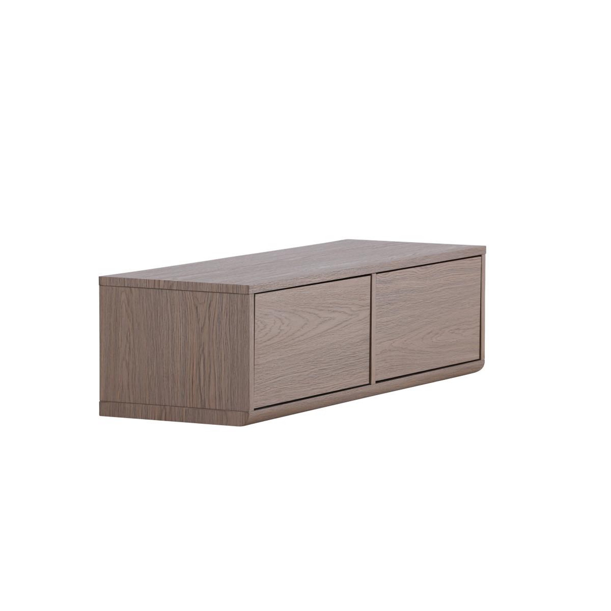 Voir la diapositive 3 : Paris Prix Meuble tv 2 tiroirs  dragh  100cm moka