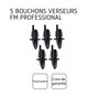 Voir la diapositive 4 : FM PROFESSIONAL Lot de 5 bouchons verseurs FM Professional
