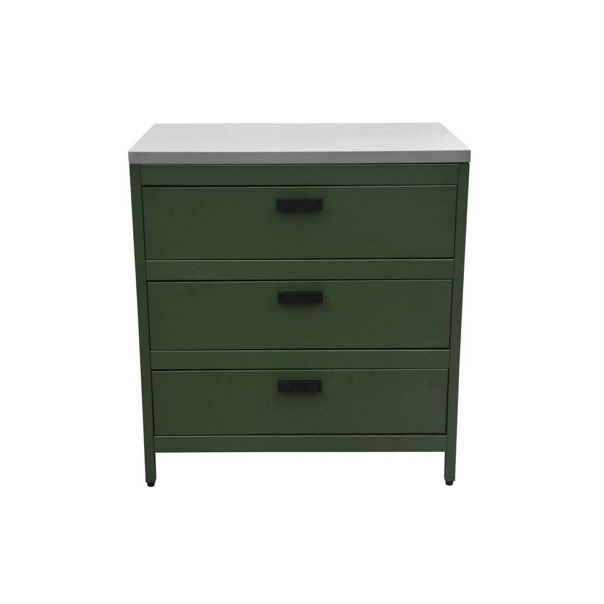 SWEEEK Cuisine d'extérieure en acier avec 3 tiroirs L80cm