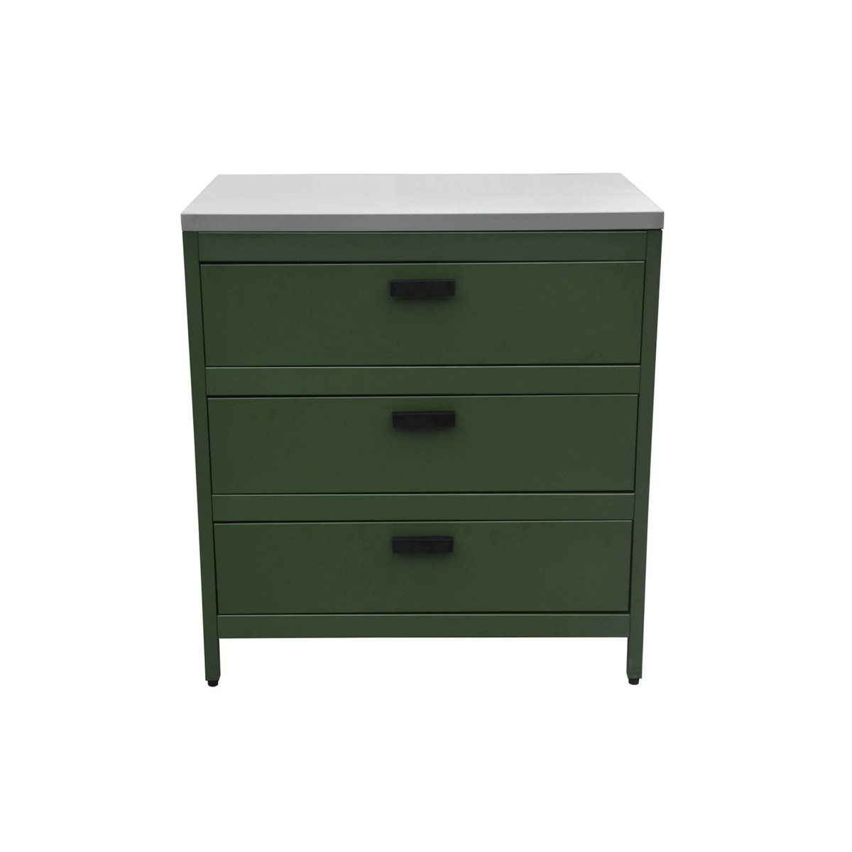 SWEEEK Cuisine d'extérieure en acier avec 3 tiroirs L80cm