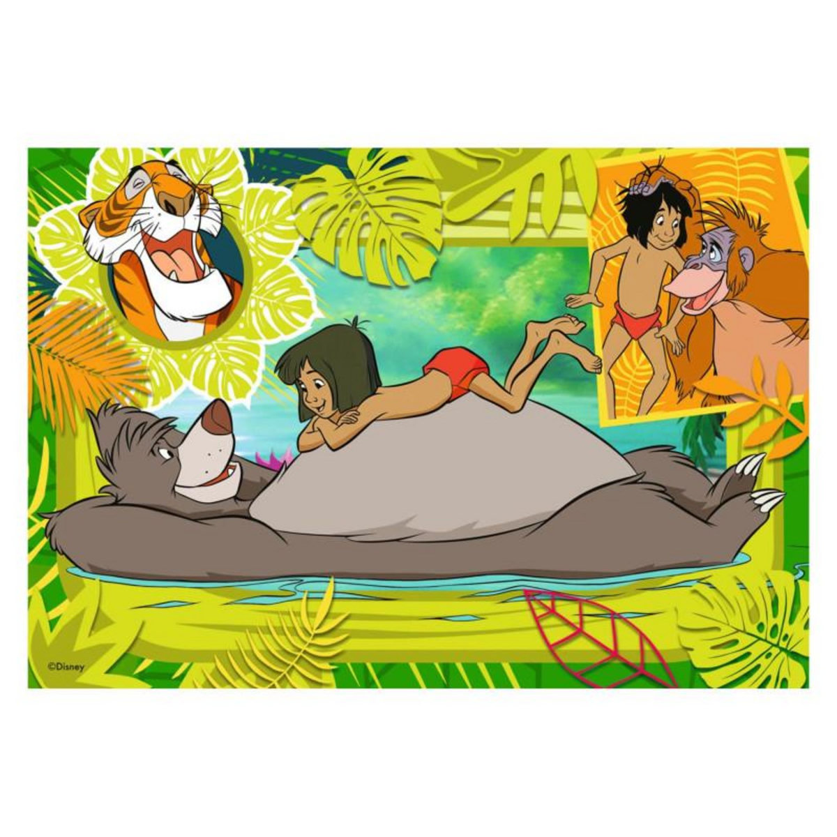 RAVENSBURGER Ravensburger - Disney Classics: Dumbo and Jungle Book Jigsaw Puzzle, 2x12pcs. 55753
