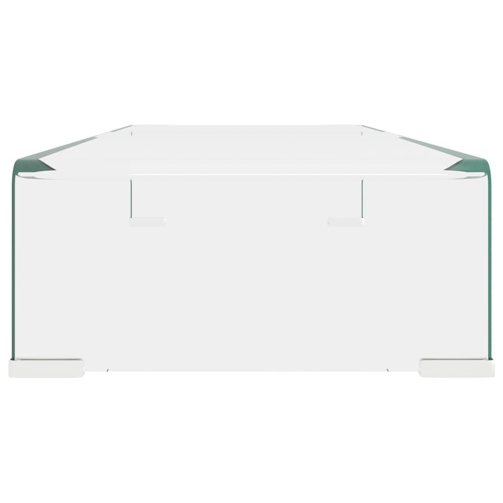 Voir la diapositive 4 : VIDAXL Meuble TV/pour moniteur 70x30x13 cm verre transparent