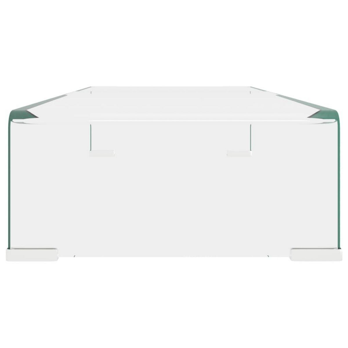 VIDAXL Meuble TV/pour moniteur 70x30x13 cm verre transparent