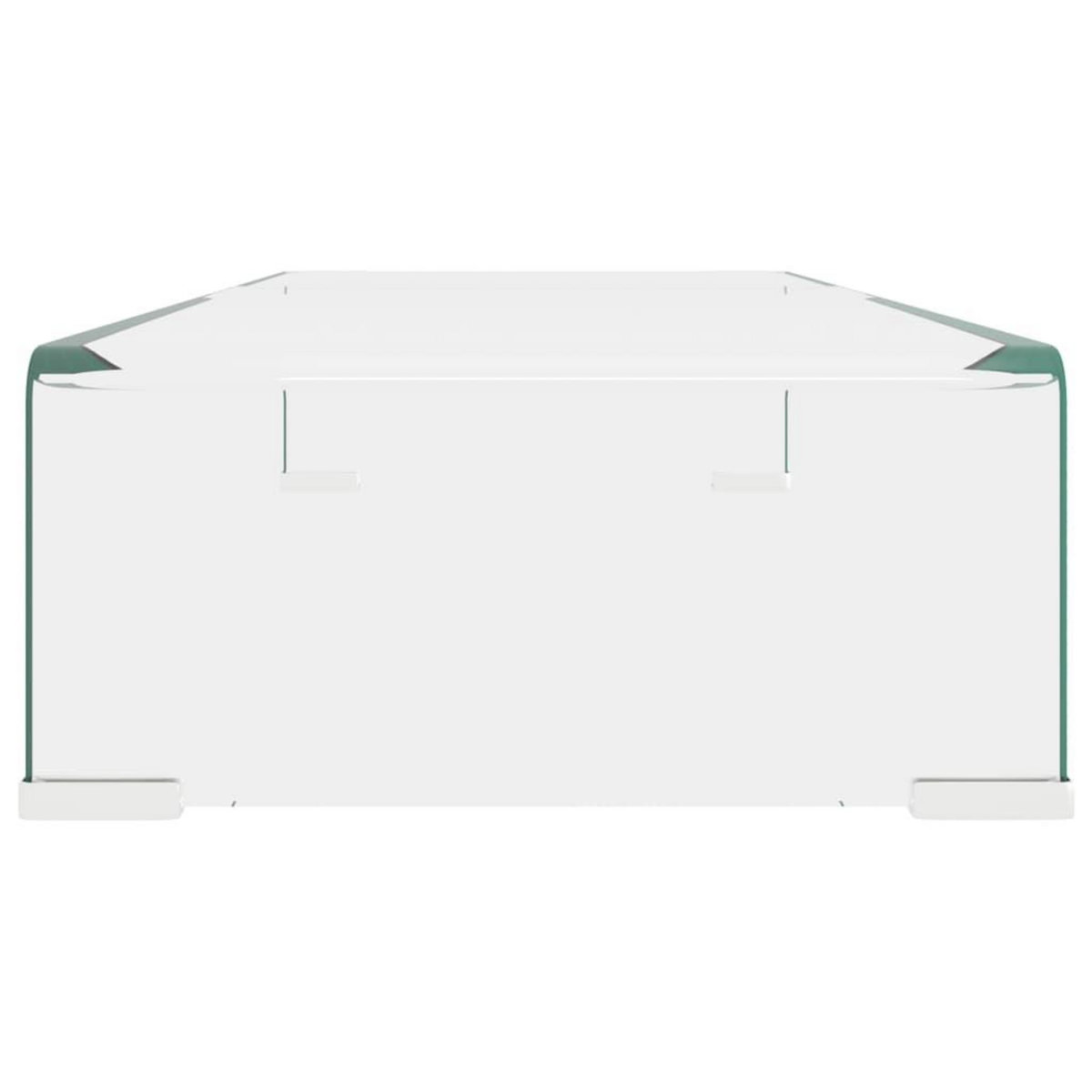 VIDAXL Meuble TV/pour moniteur 70x30x13 cm verre transparent