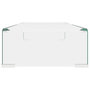 Voir la diapositive 4 : VIDAXL Meuble TV/pour moniteur 70x30x13 cm verre transparent