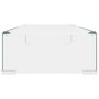 Voir la diapositive 4 : VIDAXL Meuble TV/pour moniteur 70x30x13 cm verre transparent