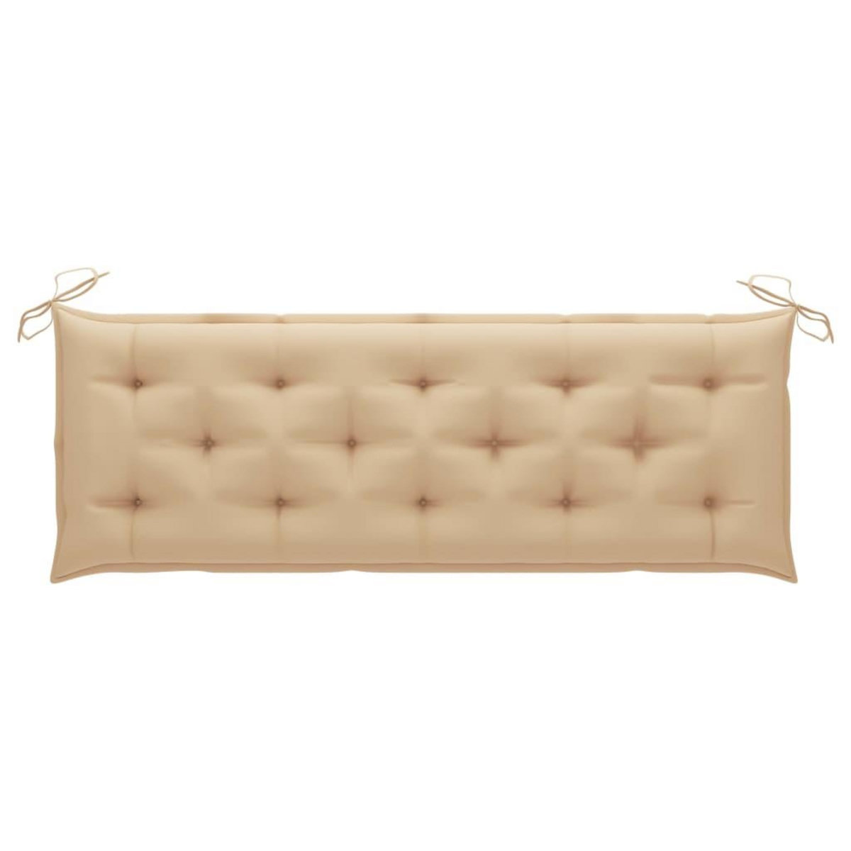 VIDAXL Banc de jardin empilable et coussin 159 cm Bois de teck massif