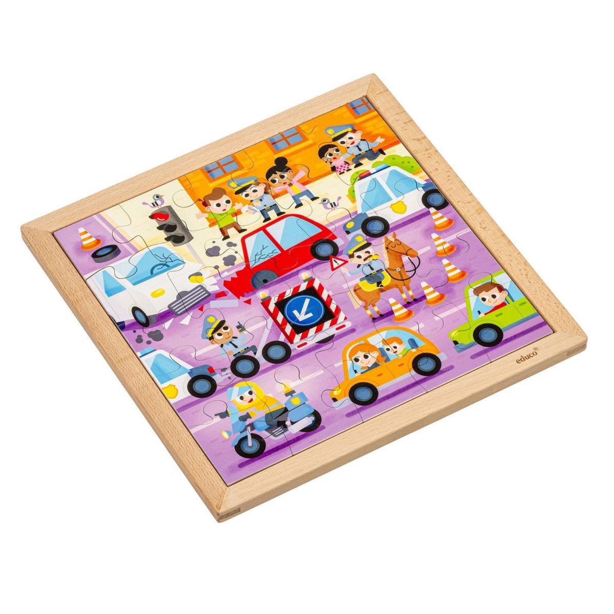 Voir la diapositive 3 : EDUCO Services d'urgence - police — 25 pièces de puzzle