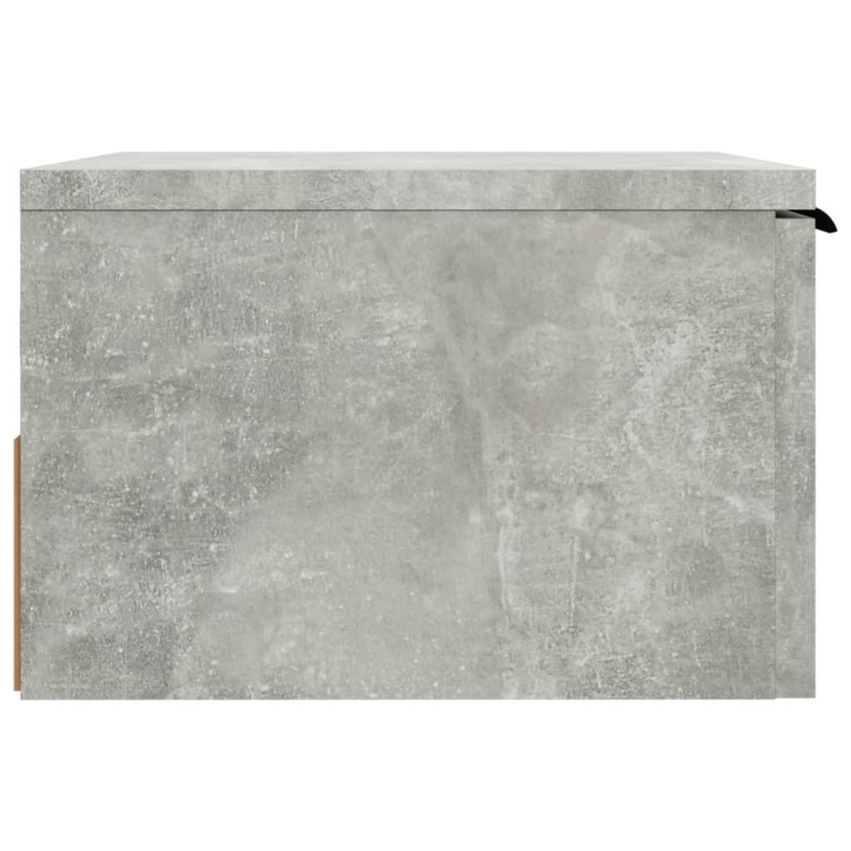 VIDAXL Tables de chevet murales 2 pcs Gris beton 34x30x20 cm