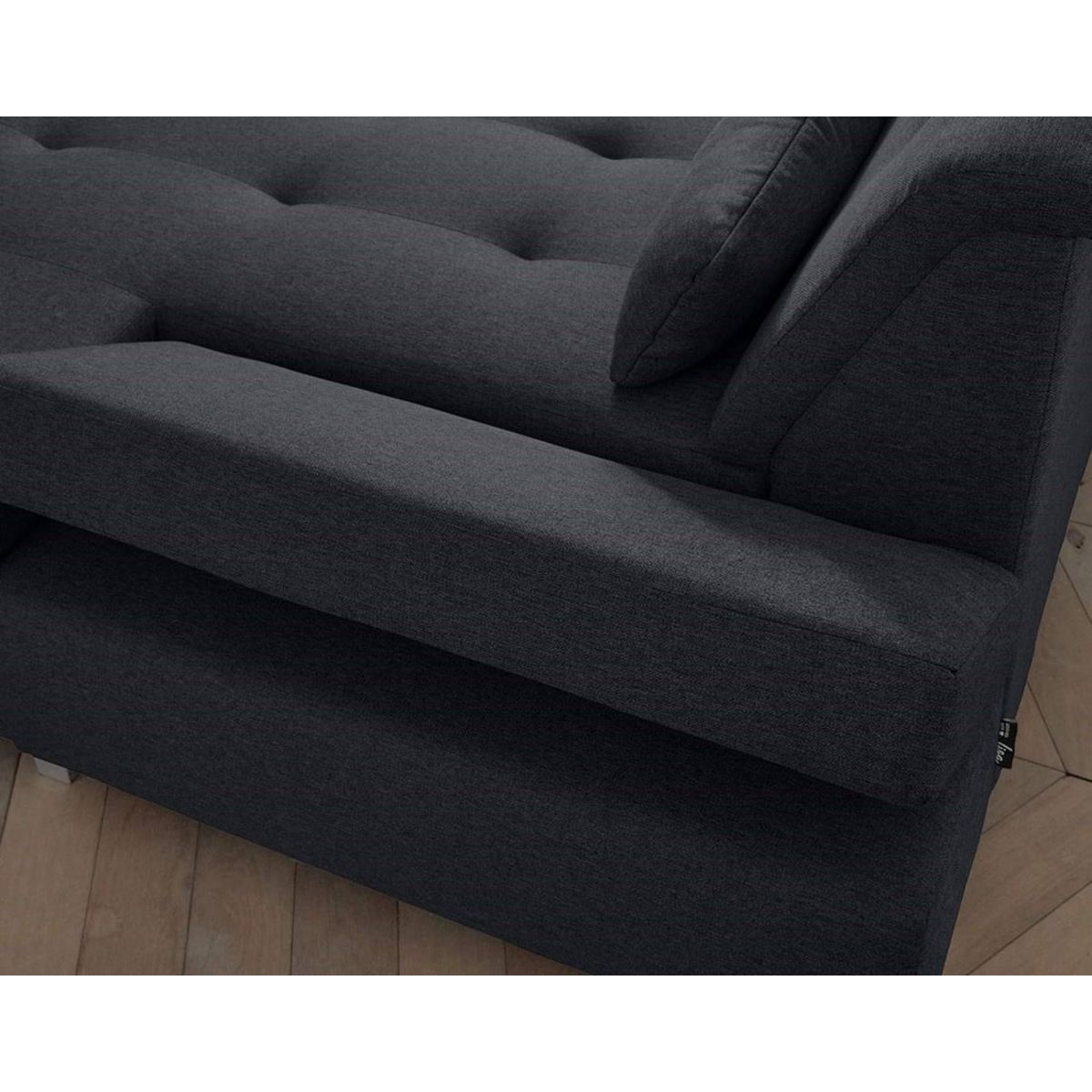 LISA DESIGN Vermont - canapé panoramique d'angle gauche - 7 places - xxl