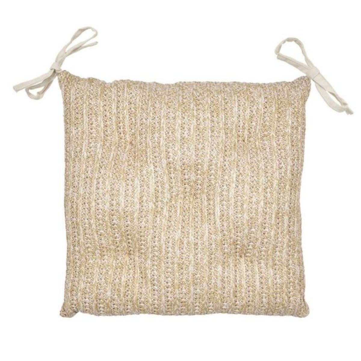 Paris Prix Galette de Chaise  Réversible  40x40cm Naturel