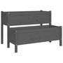 Voir la diapositive 2 : VIDAXL Jardiniere Gris 110x84x75 cm Bois massif de pin
