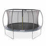 Voir la diapositive 5 : SWEEEK Trampoline rond Ø 430cm gris avec filet de protection intérieur - Venus Inner – Nouveau modèle - trampoline de jardin 4.30m 430 cm |Design | Qualité PRO. | Normes EU.
