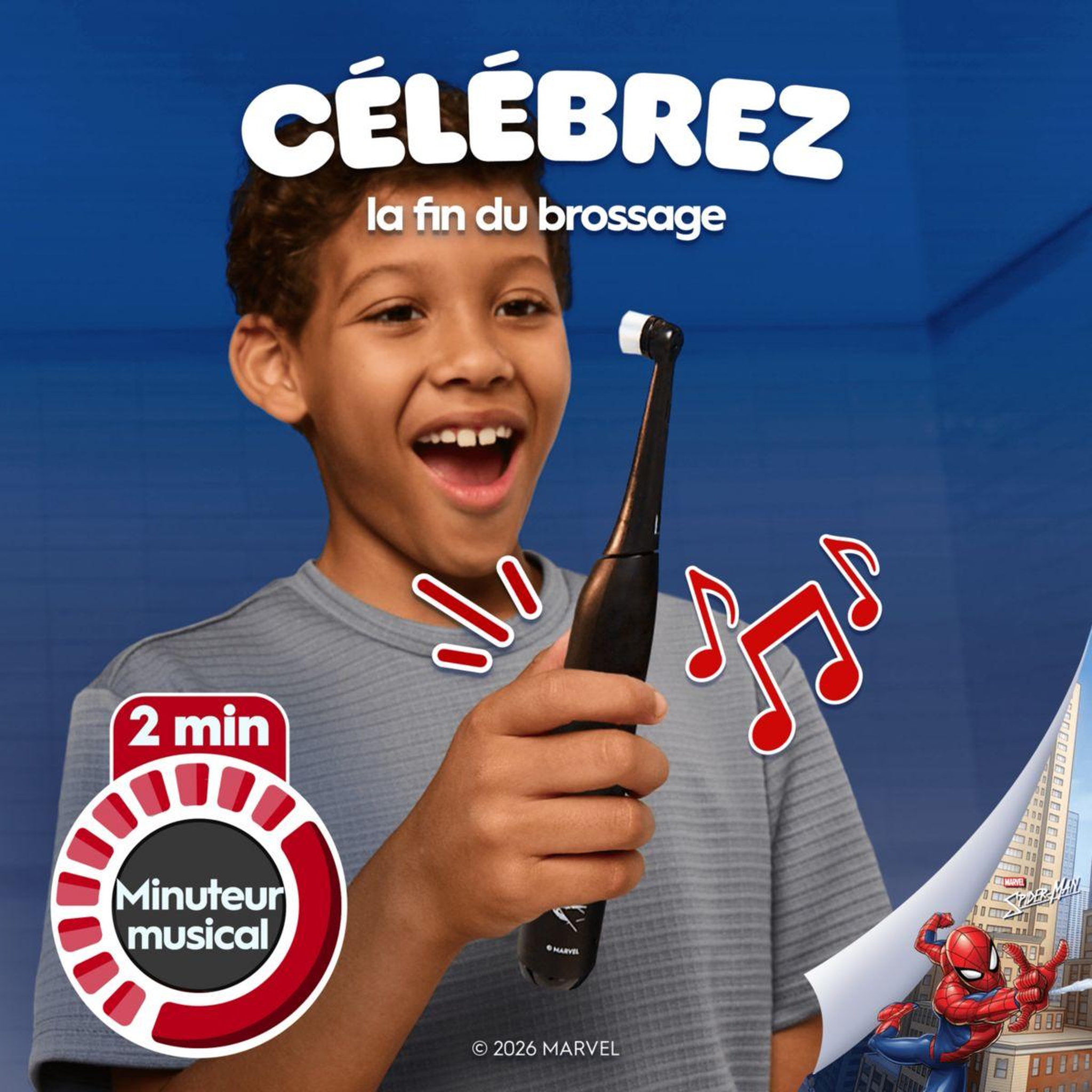 Voir la diapositive 5 : ORAL B Brosse à dents électrique io2 kids spiderman + travel case