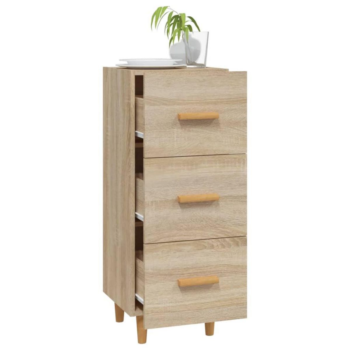VIDAXL Buffet Chene sonoma 34,5x34x90 cm Bois d'ingenierie