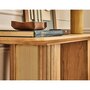Voir la diapositive 2 : LISA DESIGN Milazzo - console - bois plaqué chêne et cannage - 120 cm
