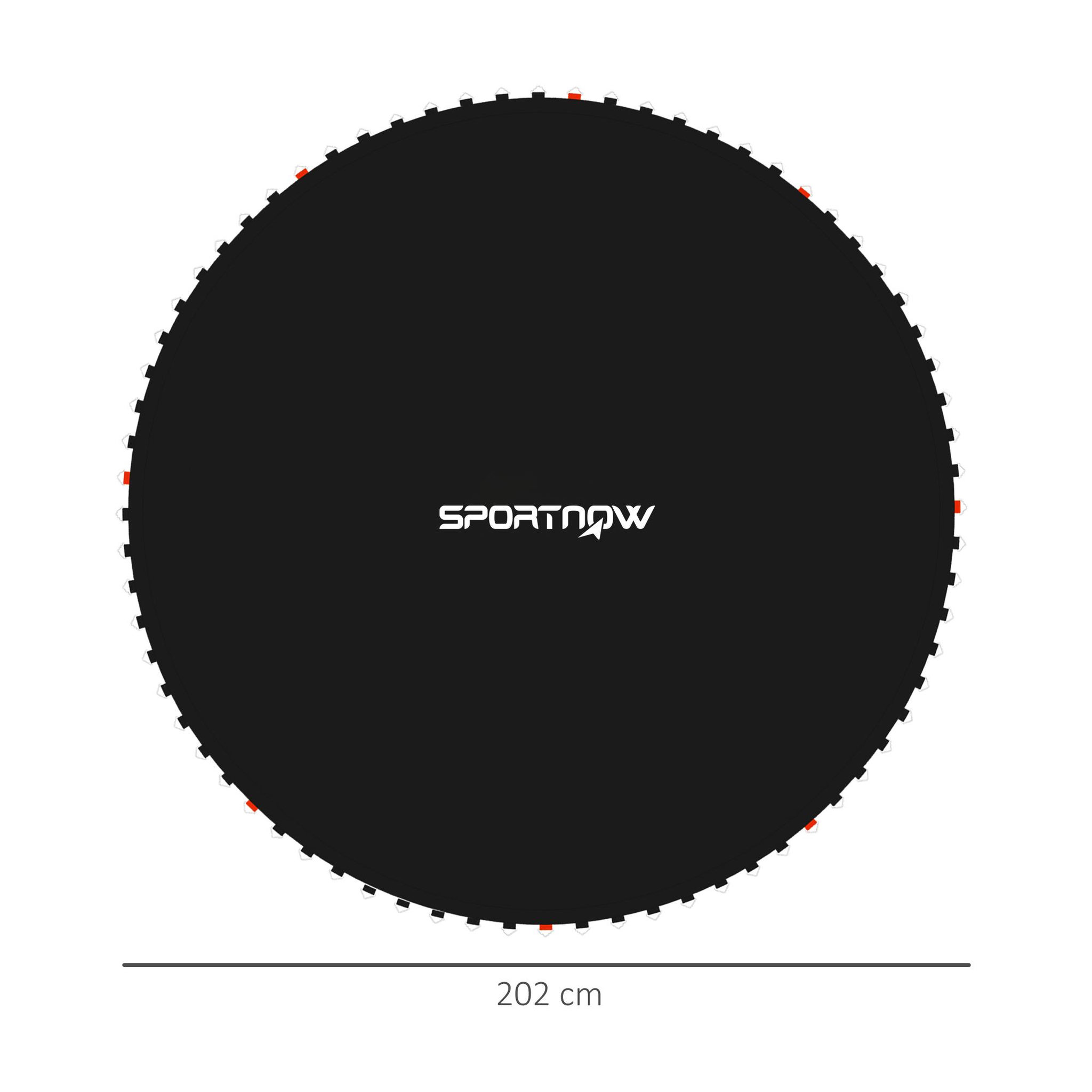Voir la diapositive 3 : HOMCOM Tapis de rechange trampoline Ø 2,4 m ressorts 14 cm outil 42 crochets en V inclus