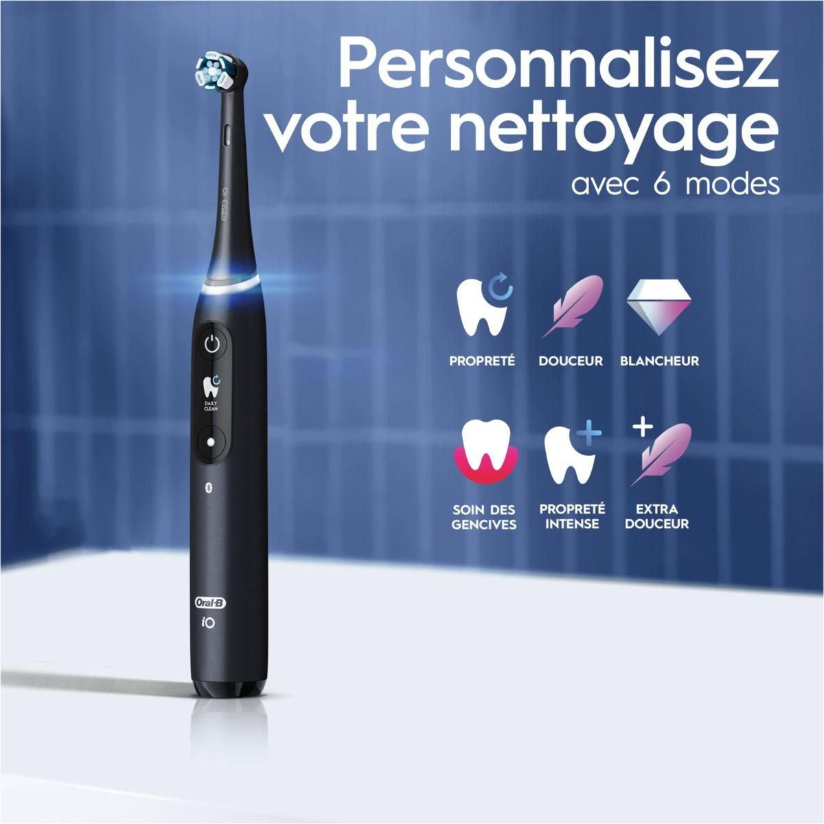 ORAL B Brosse à dents électrique iO8s Series Black Onyx (+1 refils)
