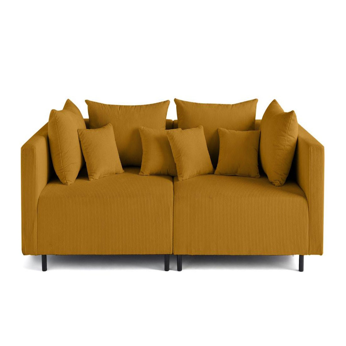 LISA DESIGN Edinburg - canapé modulable 2 places - en velours côtelé