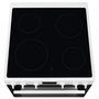 Voir la diapositive 4 : ELECTROLUX Cuisinière vitrocéramique 73l 4 feux blanc - LKR64890AW