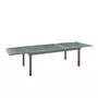 BOIS DESSUS BOIS DESSOUS Table de jardin en aluminium extensible gris 8/12 pers.