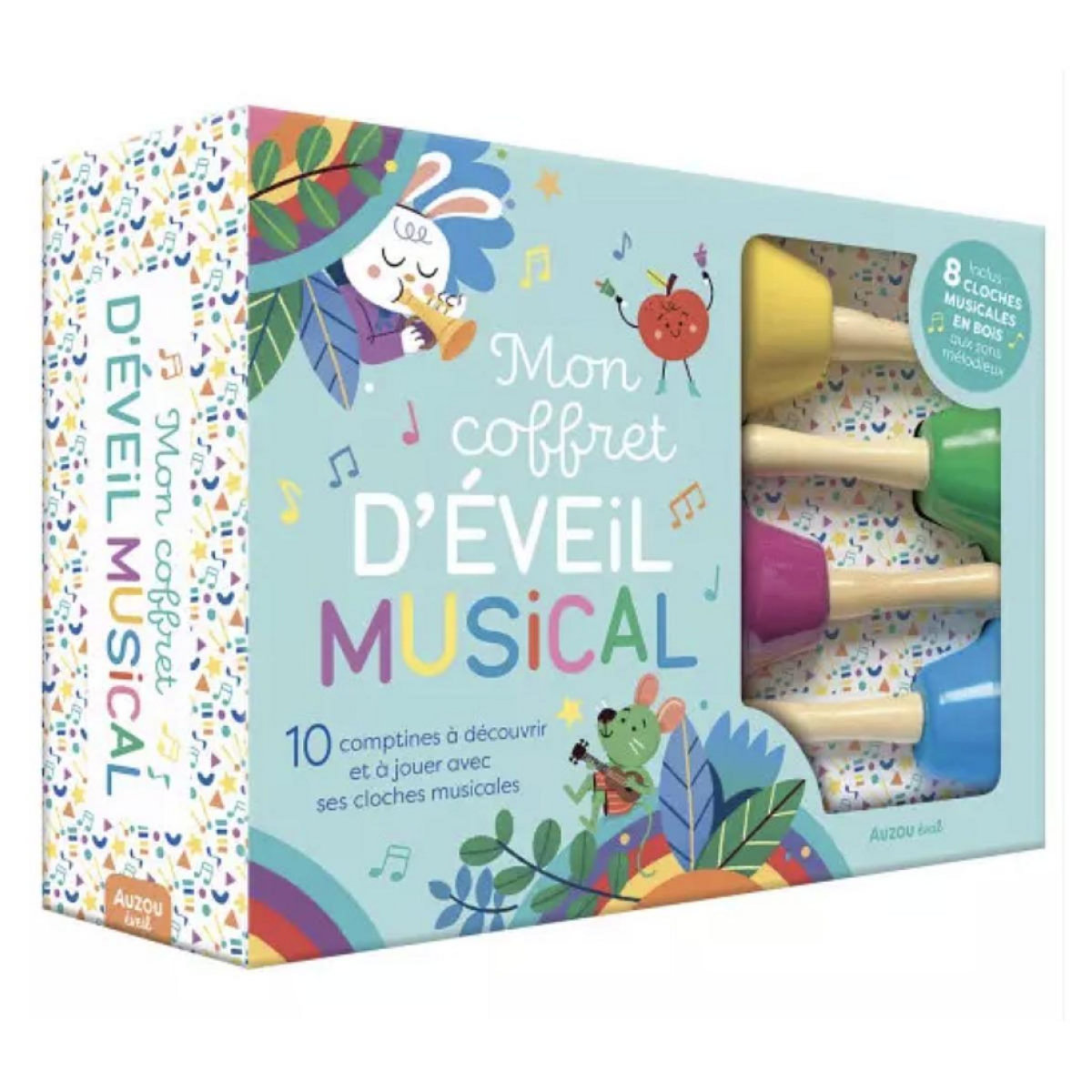 Editions Auzou Mon coffret d eveil musical 10 comptines et cloches