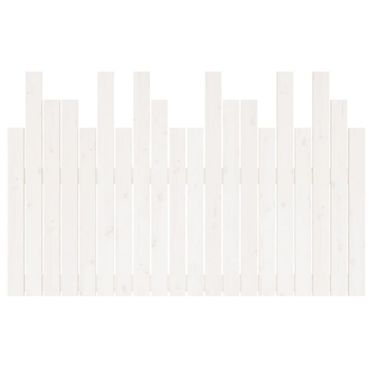 VIDAXL Tete de lit murale Blanc 127,5x3x80 cm Bois massif de pin