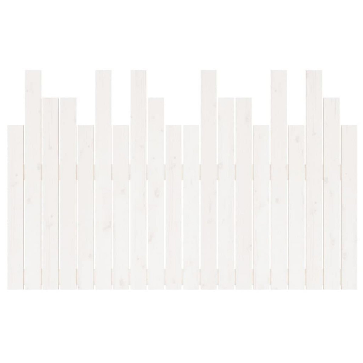 VIDAXL Tete de lit murale Blanc 127,5x3x80 cm Bois massif de pin