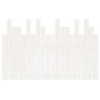Voir la diapositive 5 : VIDAXL Tete de lit murale Blanc 127,5x3x80 cm Bois massif de pin