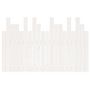 Voir la diapositive 5 : VIDAXL Tete de lit murale Blanc 127,5x3x80 cm Bois massif de pin
