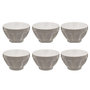 Voir la diapositive 1 : SECRET DE GOURMET Lot de 6 Bols  Colorama  60cl Gris