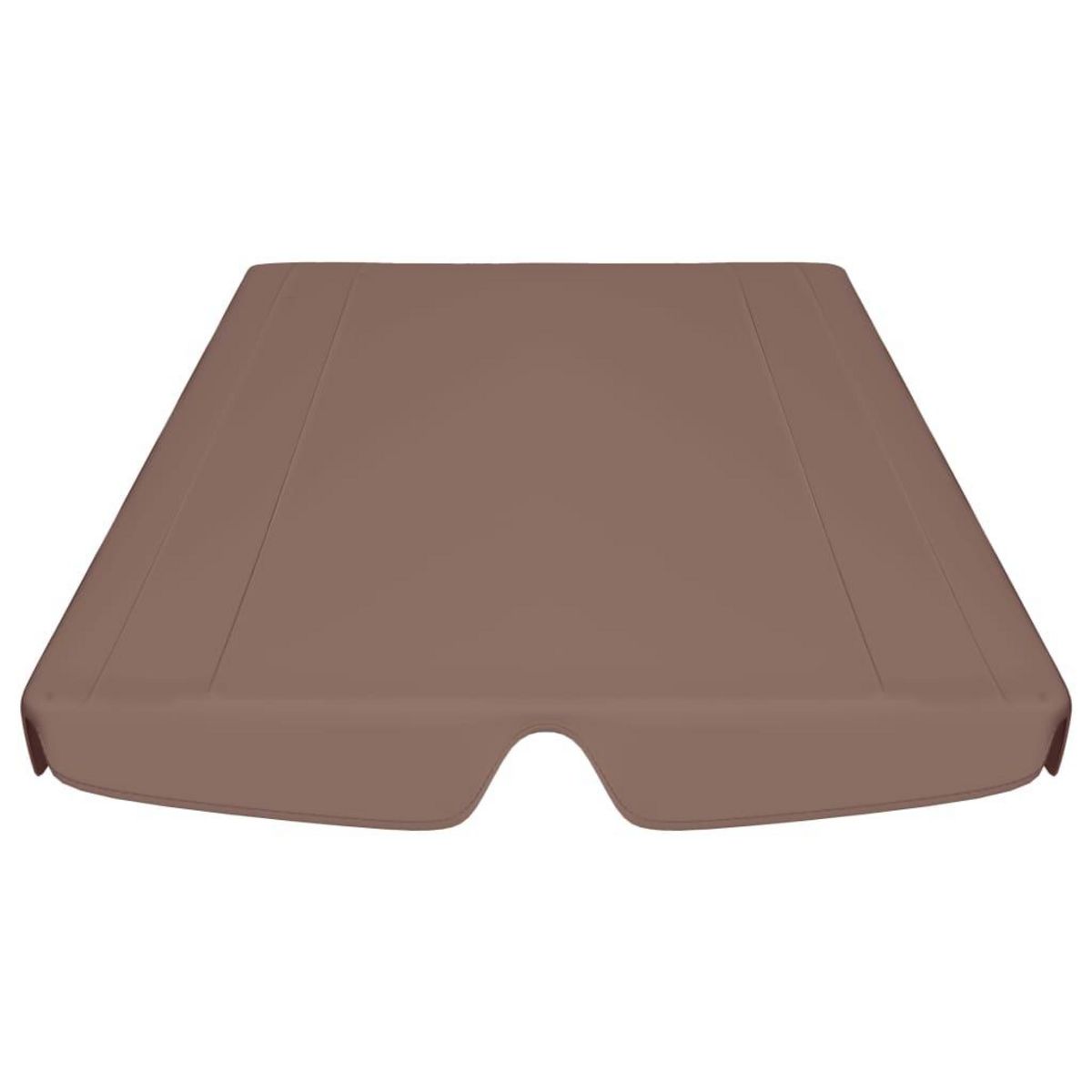 VIDAXL Toit de rechange balançoire marron 188/168x145/110 cm