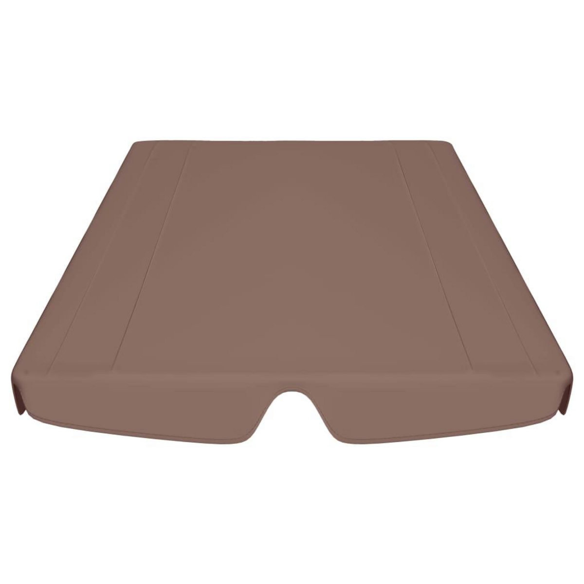 VIDAXL Toit de rechange balançoire marron 188/168x145/110 cm