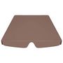 Voir la diapositive 4 : VIDAXL Toit de rechange balançoire marron 188/168x145/110 cm