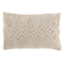 Voir la diapositive 1 : Paris Prix Coussin Déco  Linea Macramé  40x60cm Blanc
