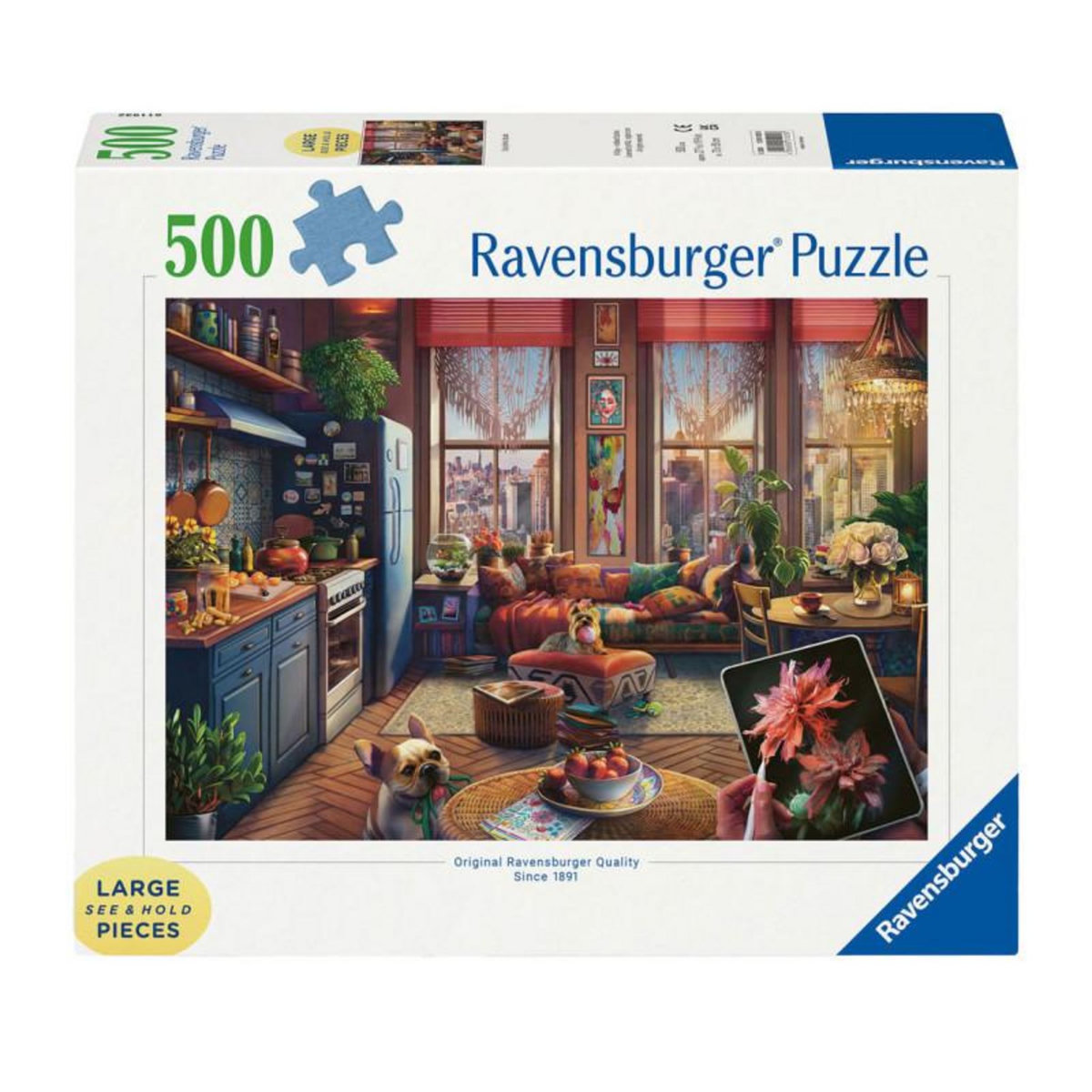 RAVENSBURGER Ravensburger - Jigsaw Puzzle Cozy Boho Studio, 500pcs. 120010258