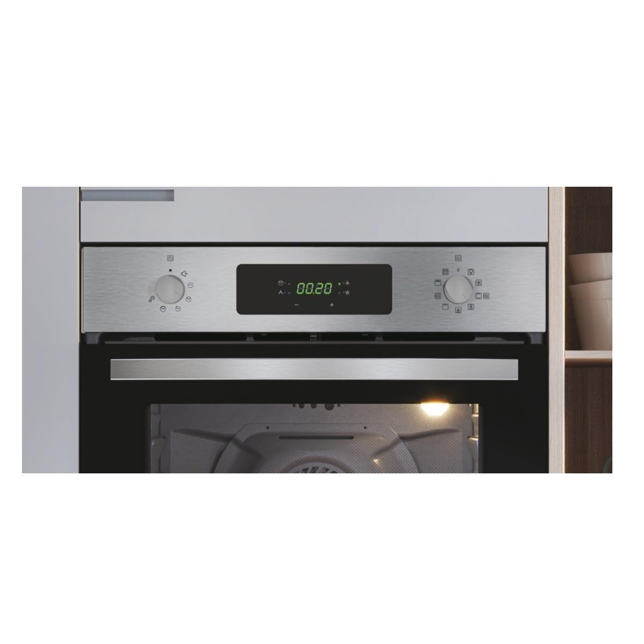 Voir la diapositive 4 : Candy Four intégrable 65l 60cm pyrolyse inox/noir - ficdx676