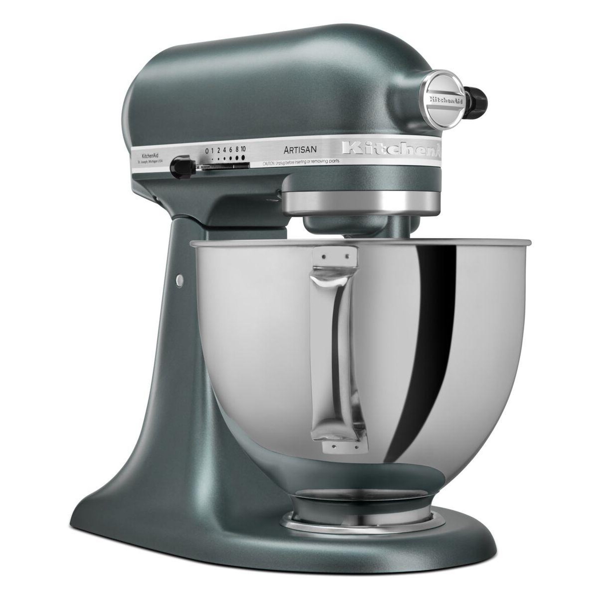 Voir la diapositive 4 : KitchenAid Robot pâtissier 5ksm175psejp genévrier, 4,8 l, bol avec poignée + bol 3 l, batteur souple et couvercle