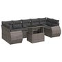 Voir la diapositive 2 : VIDAXL Salon de jardin 8 pcs avec coussins gris resine tressee