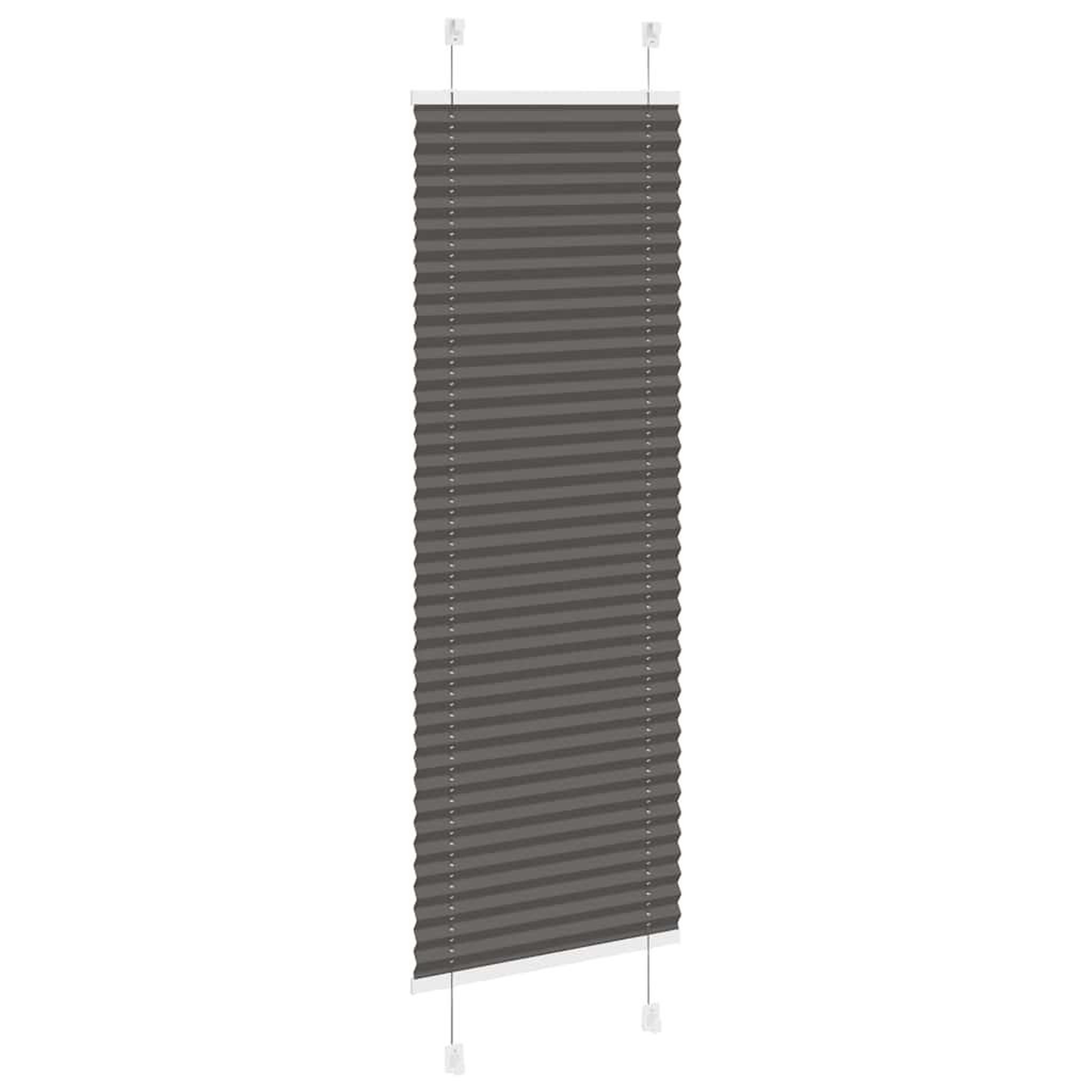 Voir la diapositive 4 : VIDAXL Store plisse noir 50x100 cm largeur du tissu 49,4 cm polyester