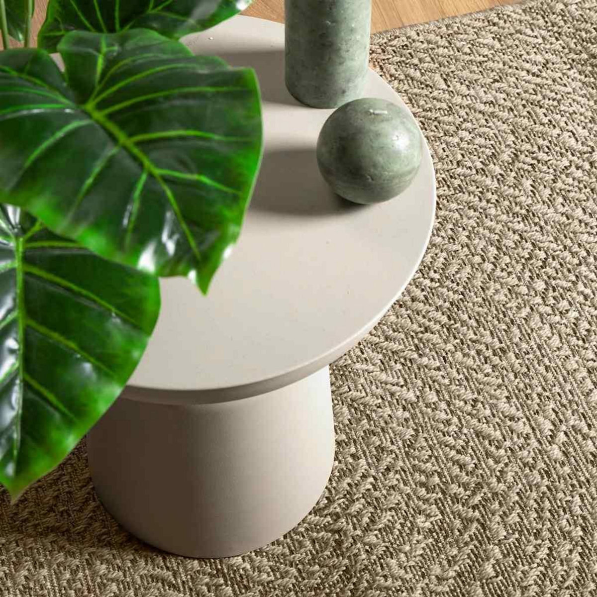 VIDAXL Tapis ZIZUR beige 80x150 cm aspect de jute interieur exterieur