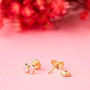 Voir la diapositive 2 : L'ATELIER D'AZUR Boucles d'Oreilles Or 18 Carats 750/000 Jaune - Papillons