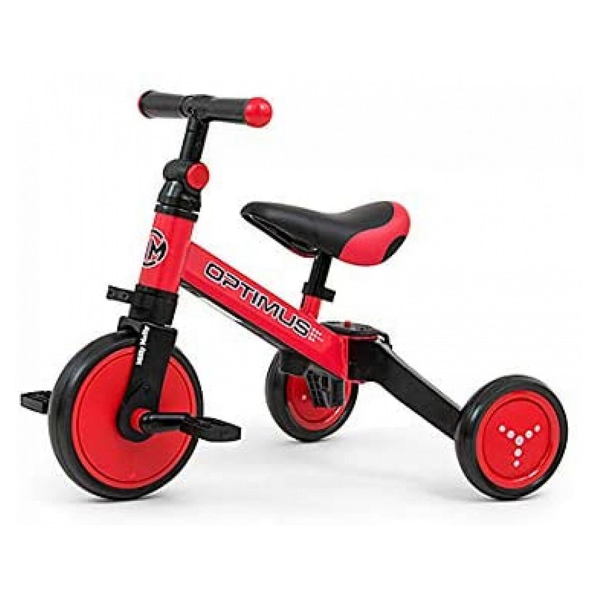MILLY MALLY Ride On - Vélo 3en1 Optimus Rouge