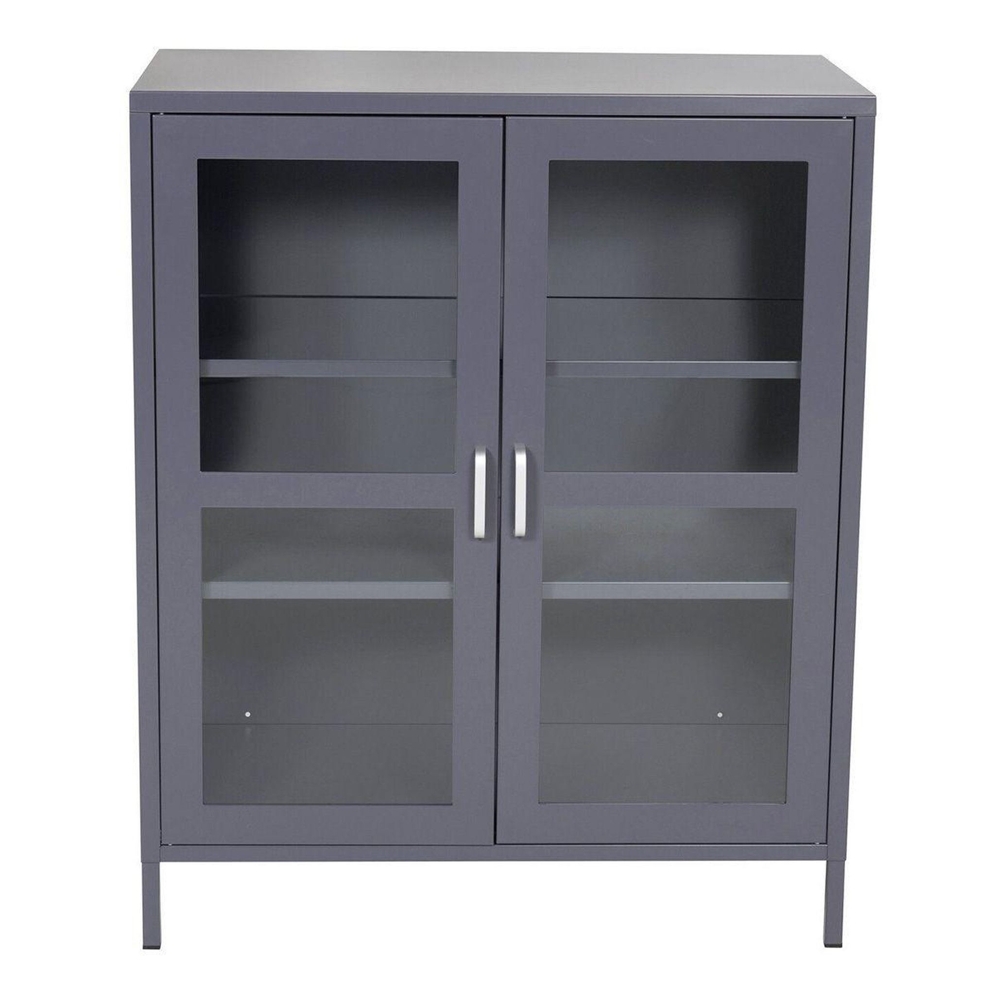 Voir la diapositive 1 : Paris Prix Vitrine 2 Portes  Acero  97cm Gris Clair