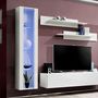 Voir la diapositive 2 : Paris Prix Meuble TV Mural Design  Fly II  260cm Blanc