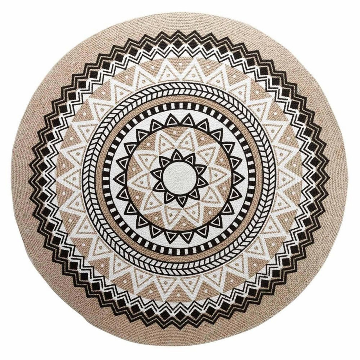 Douceur d'Intérieur Tapis rond 120 cm Yaba coton