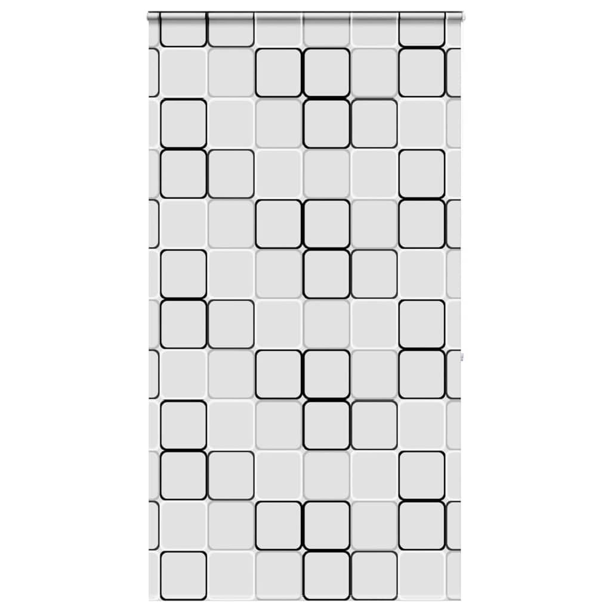 VIDAXL Store enrouleur de douche avec cassette largeur du tissu 116 cm