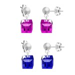 SC CRYSTAL Set de 2 paires de boucles d'oreilles par SC Crystal®