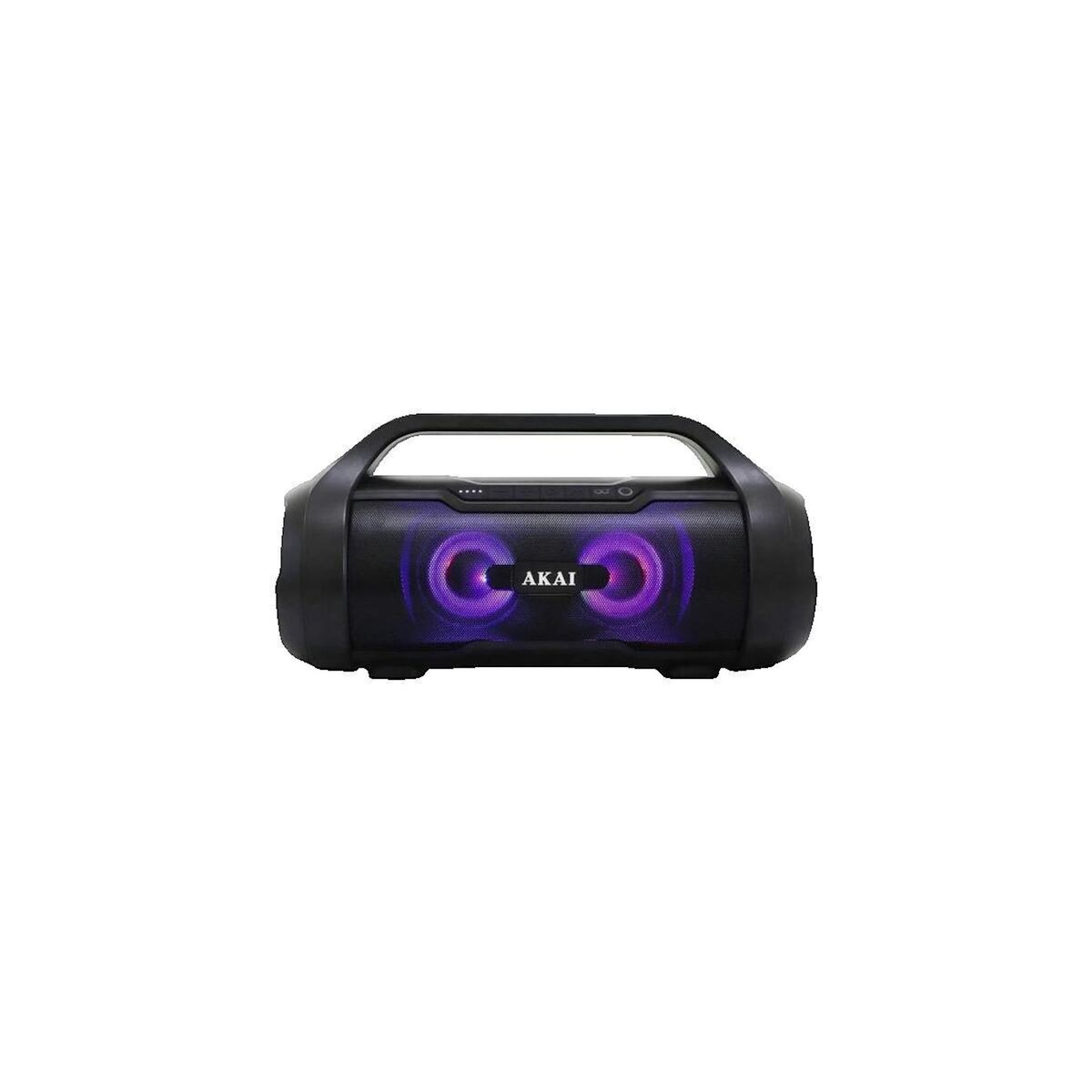 AKAI Enceinte Bluetooth portable Akai résistante à l'eau avec LED RGB