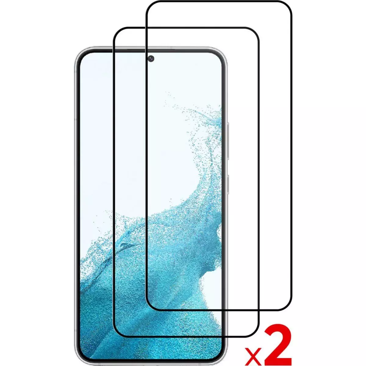 ESSENTIEL B Protège écran Samsung S23+ Verre trempé X2